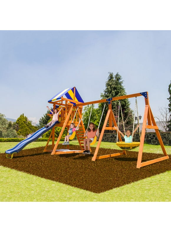 Wooden Swing Sets in Swing Sets