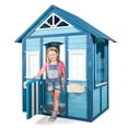 Sportspower Woodbridge Wooden Playhouse, Blue
