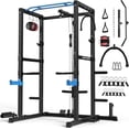 thumbnail image 1 of Sportsroyals Power Cage,1200lbs Multi-Function Power Rack with Adjustable Cable Crossover System Weight Cage for Home Gym,Blue, 1 of 9