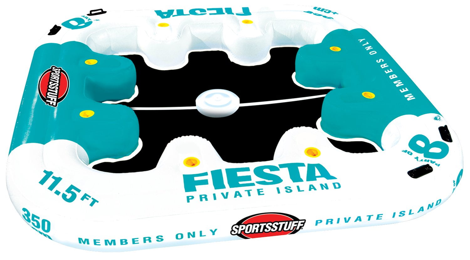 Sportsstuff Fiesta Private Island 8-Person Inflatable Island with Cooler 54-2010
