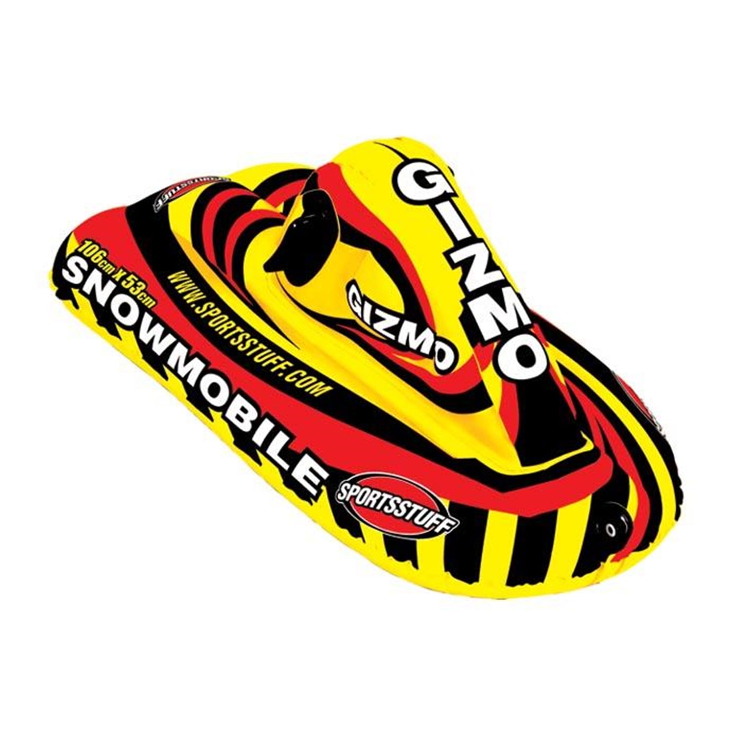 Sportsstuff Gizmo Inflatable Snow Sled, Racing Graphics, Heavy-Gauge PVC