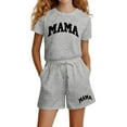 thumbnail image 1 of Sportswear Children's Girls Set Cotton 2-Piece Sports Suit New York Shorts and T-Shirt Sport Fashion Summer Outfit Leisure Tracksuit 6-7 Years #Grey, 1 of 4