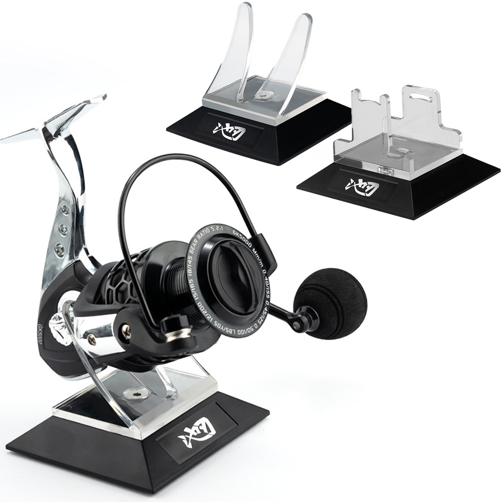 Sportteer Acrylic Fishing Reel Stand Anti slip Fishing Reel Holder