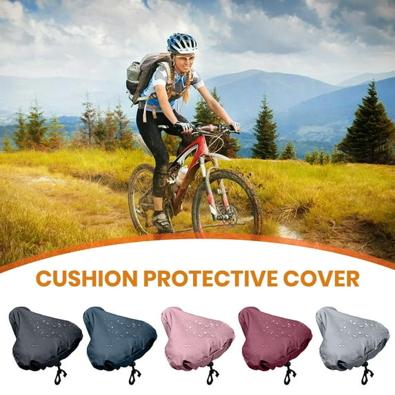 Sportteer Bike Seat Covers Bike Saddle Covers 2Pcs Bike Seat Covers with Drawstring Waterproof UV Resistant Bicycle Seat Saddle Protector Covers Bike Accessories