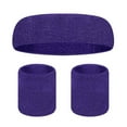 thumbnail image 1 of Sportteer Cotton Sweat Bands Non-sweaty Sweat Bands Sports Sweat Bands Set Three-piece Set Sweat-absorbing Breathable Head & Wrist Protection Soft Elastic Colorful, 1 of 10