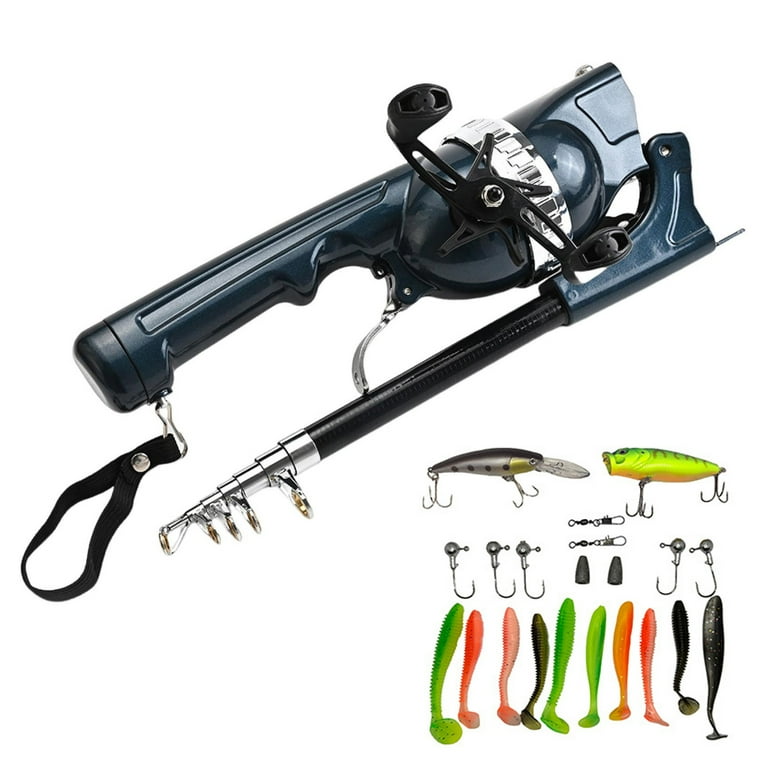Sportteer Folding Fishing Rod Collapsible Fishing Pole Folding