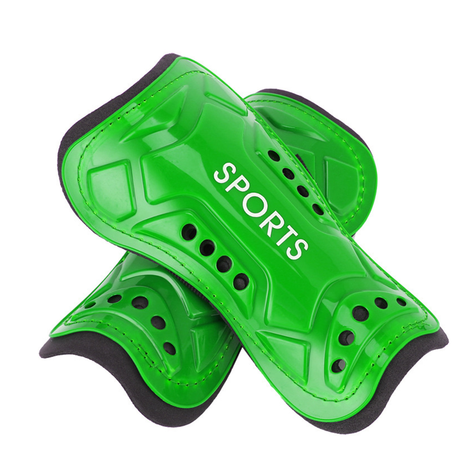 Sportteer Football Shin Pads 2Pcs Soccer Shin Guards High Strength Resistant Breathable