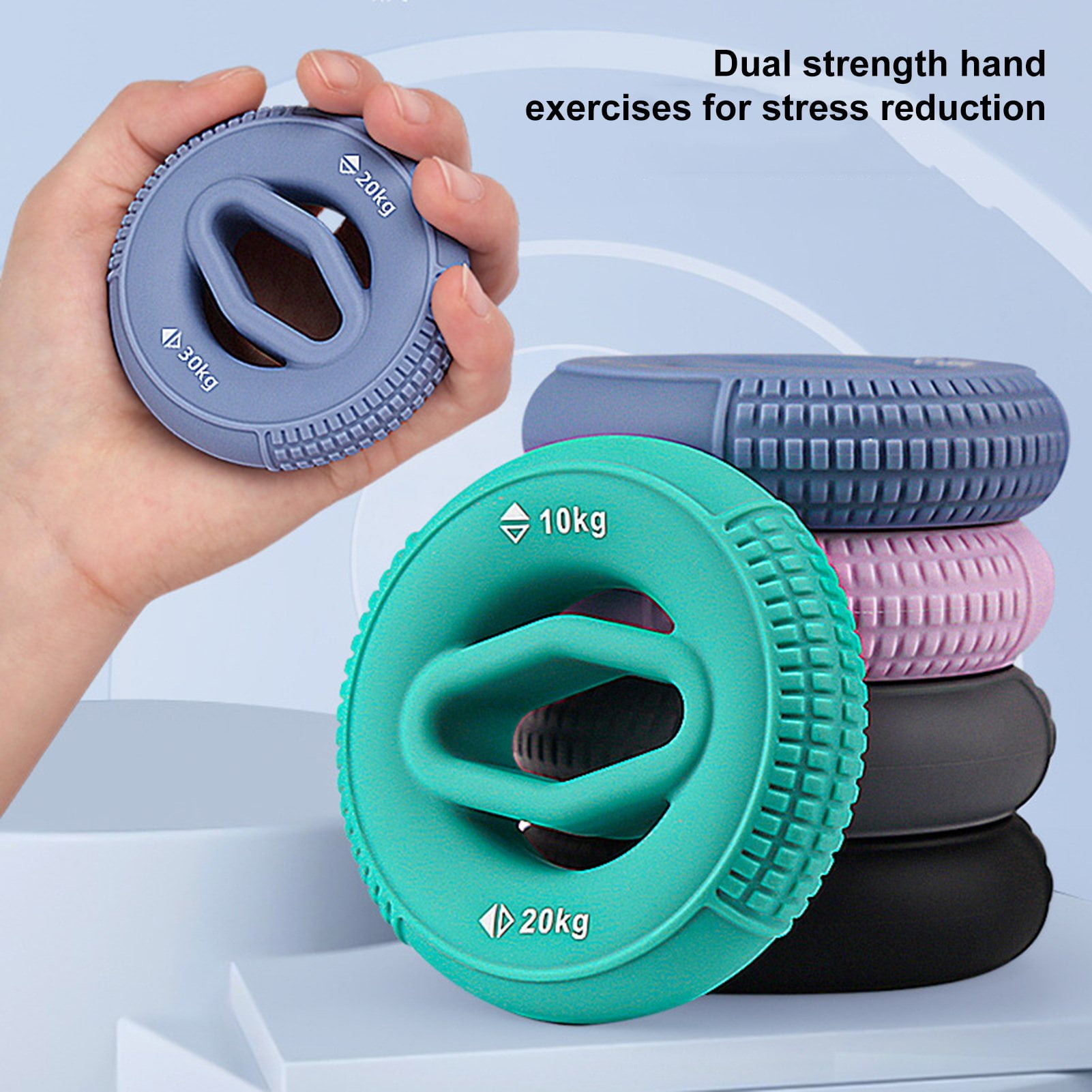 Sportteer Hand Grip Strengthener Silicone Hand Grip Ring Hand Grip Ring ...