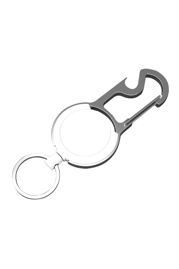 Key Ring Reel Badge Holder Keychain Retractable Elastic Quick Release Comfortable Grip Anti-Loss Zinc Alloy Telescopic Key Chain