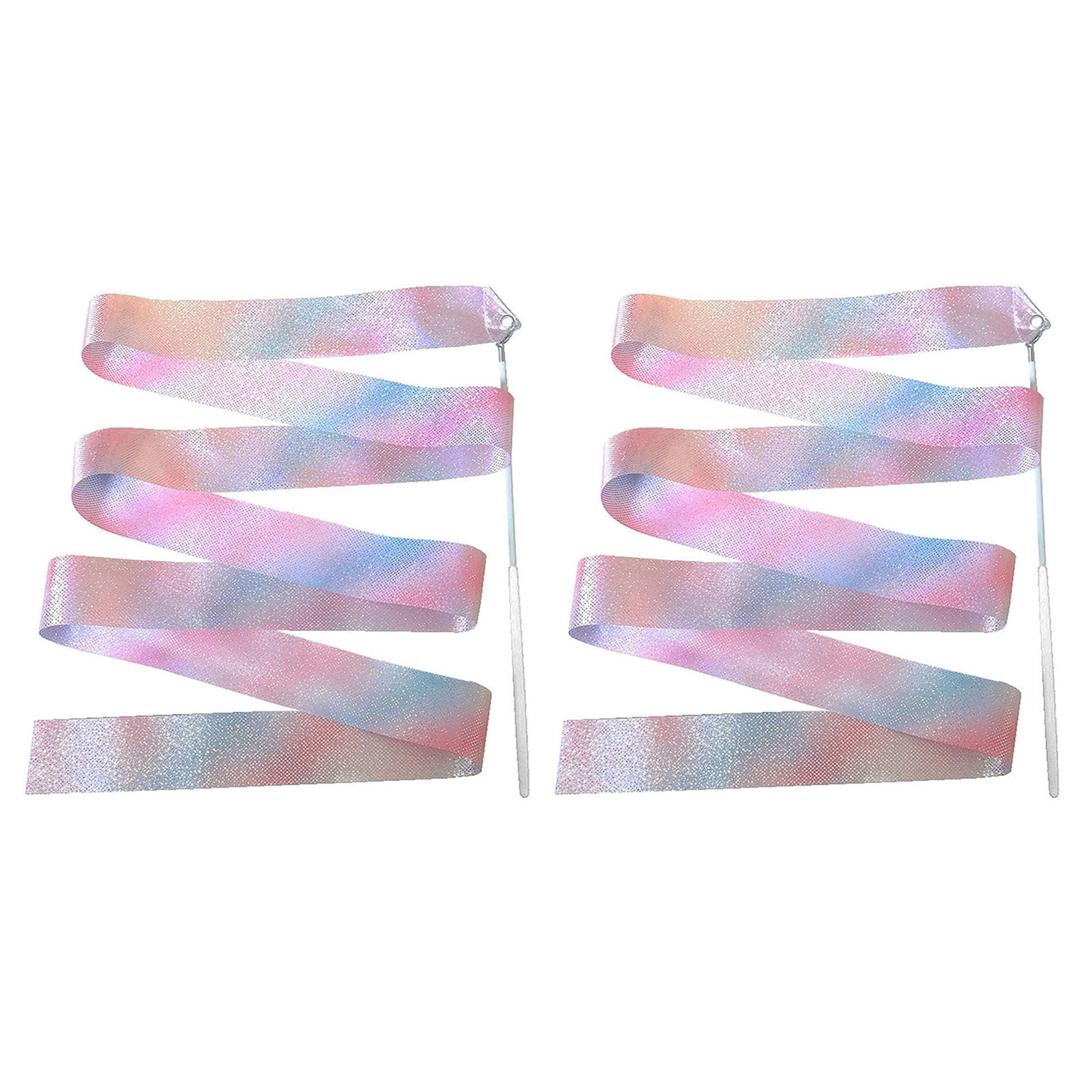 Sportteer Long Ribbon Kids Dance Ribbon 2Pcs Gymnastics Ribbons with ...