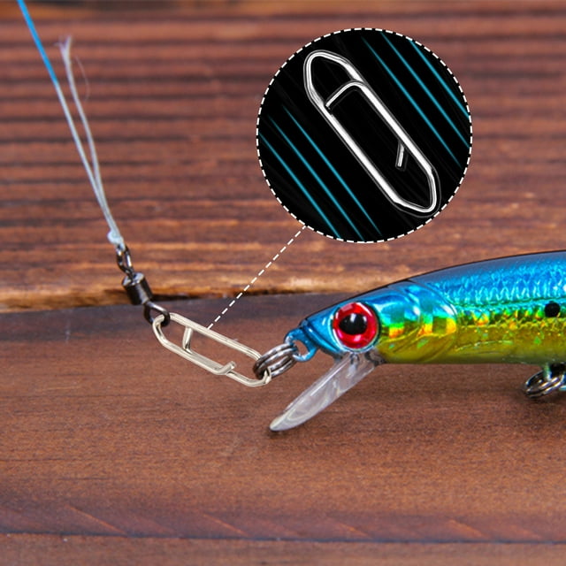Sportteer Lure Hook Connector Lure Lock Snaps Stainless Steel Lure Hook