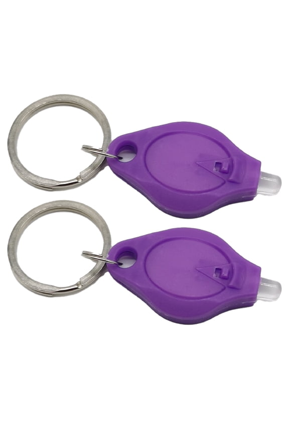 Mini LED Keychain Light Compact LED Flashlight 2Pcs Mini LED Flashlights with Key Ring Compact Portable Outdoor Emergency Lamps