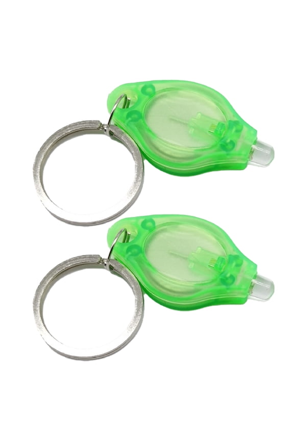 Mini LED Keychain Light Compact LED Flashlight 2Pcs Mini LED Flashlights with Key Ring Compact Portable Outdoor Emergency Lamps