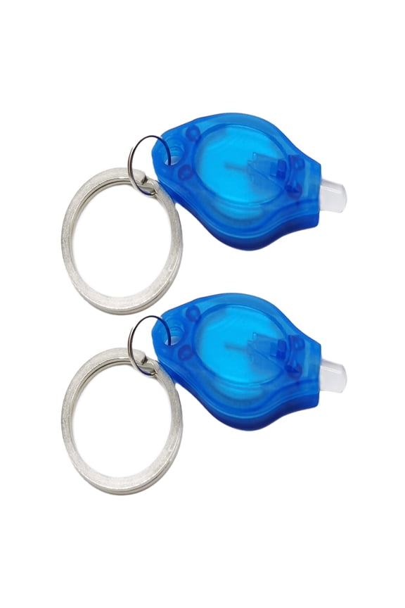 Mini LED Keychain Light Compact LED Flashlight 2Pcs Mini LED Flashlights with Key Ring Compact Portable Outdoor Emergency Lamps