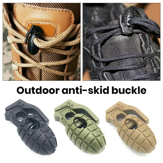 Sportteer Rope Buckle Elastic Rope Clip 10Pcs Plastic Spring Cord Locks for Paracords Replacement Lanyard Stopper Corded Toggle Clasps for Bungee Swim Goggles Elastic