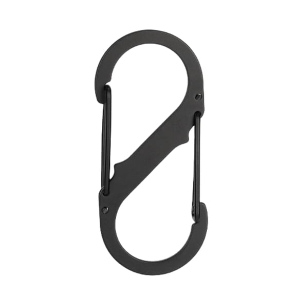 Sportteer Small Carabiner Clip S-Shaped Aluminum Alloy Hanging Buckle Small Carabiner Clip Double Snap Hook Mini Locking Carabiner Backpack Hook