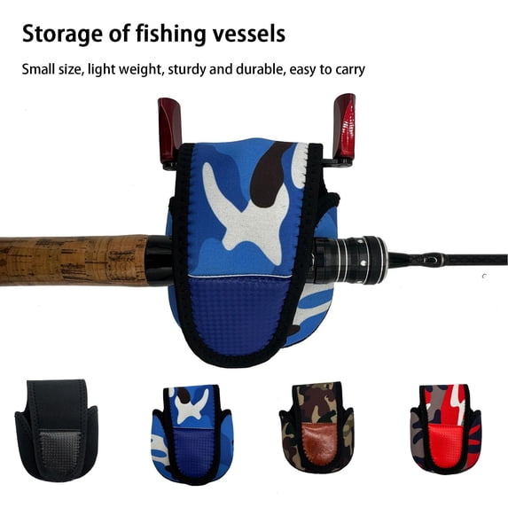 Sportteer Spinning Reel Cover Fishing Reels Bag Spinning Reel Case Easy to Carry Long-term-use Wear-resistant Shock-absorption Protection Waterproof