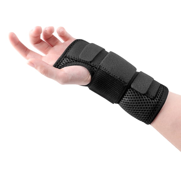 Sportteer Sprained Wrist Brace 1Pc Sprained Wrist Brace Breathable Adjustable Left Right Hand Arthritis Pain Relief Wrist Support Stabilizer Recovery Protection Carpal Tunnel Wrist Brace