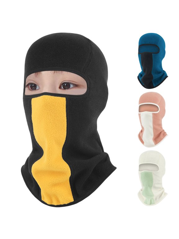 Thermal Face Guard Face Protector Cover Autumn Winter Warm Face Covers Hooded Hat Plush Lining Windproof Integrated Headwear Scarf Women Men Cold Protection Motorcycle