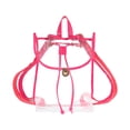 thumbnail image 1 of Sportteer Transparent Backpack PVC Clear Backpack Stadium Approved Waterproof Drawstring Transparent Visible Men Women Teenage Outdoor Travel Casual Bookbag Clear Stadium Bag, 1 of 9