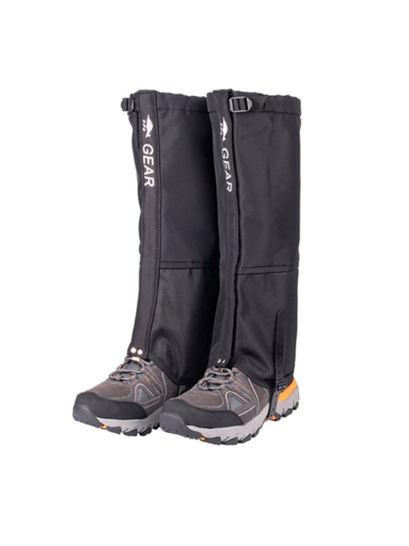 Waterproof Leg Guards Trimmer Brush Leg Gaiters 1 Pair Leg Gaiters with Fastener: Breathable Water-Resistant Adjustable Snow Boot Gaiters Leg Guards for Camping Hiking