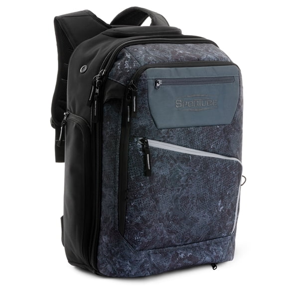 Sportube Overheader Padded Boot and Gear Backpack, Carry-on Travel Bag, Graphite Topo