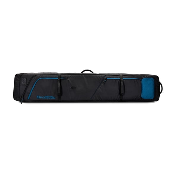 Sportube Prospector Ski & Board Bag, Wheeled Protective Hard Snowboard Case, Azure