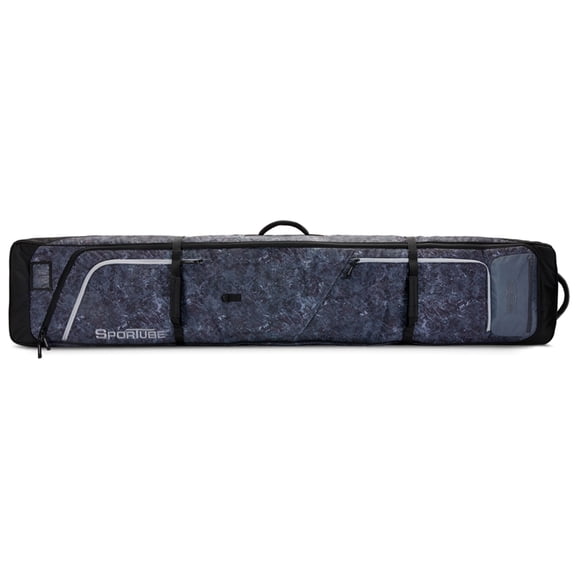 Sportube Prospector XL Ski & Snowboard Bag with Wheels & Removable Dividers, Graphite Topo