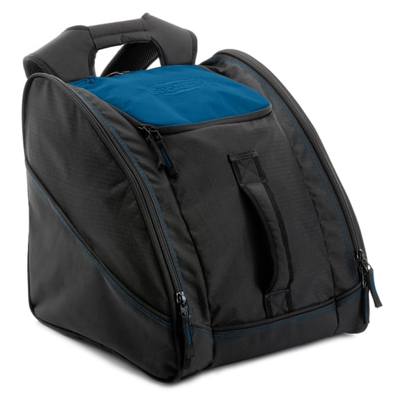 Sportube Traveler Boot Bag, 45L Ski & Snowboard Gear Backpack for Travel, Azure