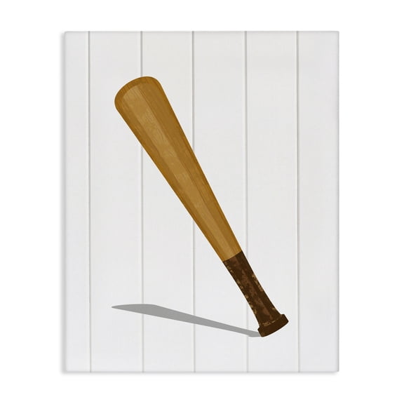 Stupell Industries Sporty Baseball Bat Canvas Wall Art, design by Christine Simpson Art