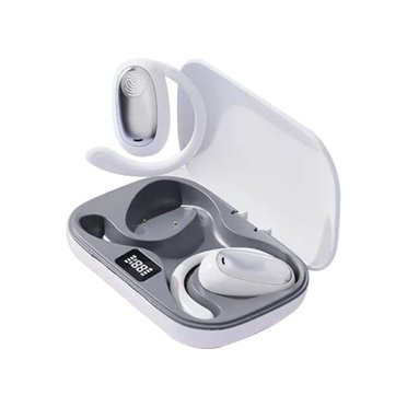Sporty Hanging Ear Bluetooth Earphones – Non-In-Ear Wireless Headset, Lightweight & Black