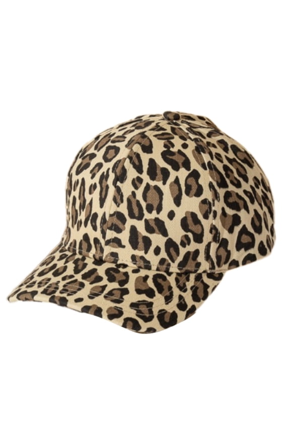 Sporty Leopards Cotton Caps Adjustable Closure Lightweight Hat Outdoor Sport Use