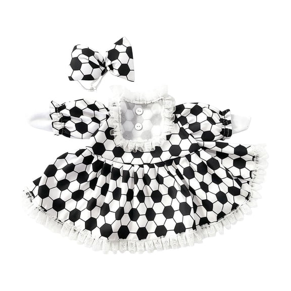 Sporty Soccer Goose Statue Outfit with Matching Hat, 23 Inch Fit for Patio Garden, Colorful Polyester Fabric, Outdoor Yard Decoration Gift