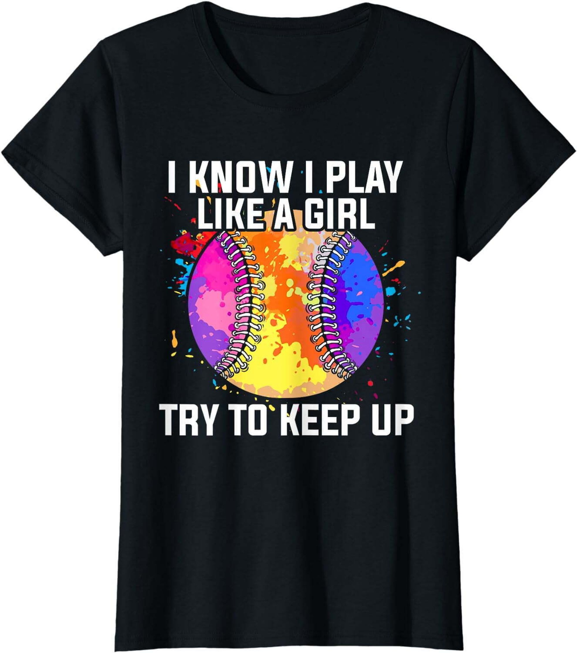Sporty Softball Team Pitcher T-Shirt for Women and Girls - Stylish and
