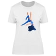 thumbnail image 1 of Sporty Woman Doing Air Yoga T-Shirt Women -Image by Shutterstock, Female Large, 1 of 2
