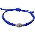 thumbnail image 1 of Sportybella Football Bracelet, Football Jewelry, Adjustable Unisex Football Paracord Bracelets - Football Gifts (Blue), 1 of 6