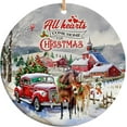 Sportyzen 2024 Christmas Ornament Horse Farmhouse...