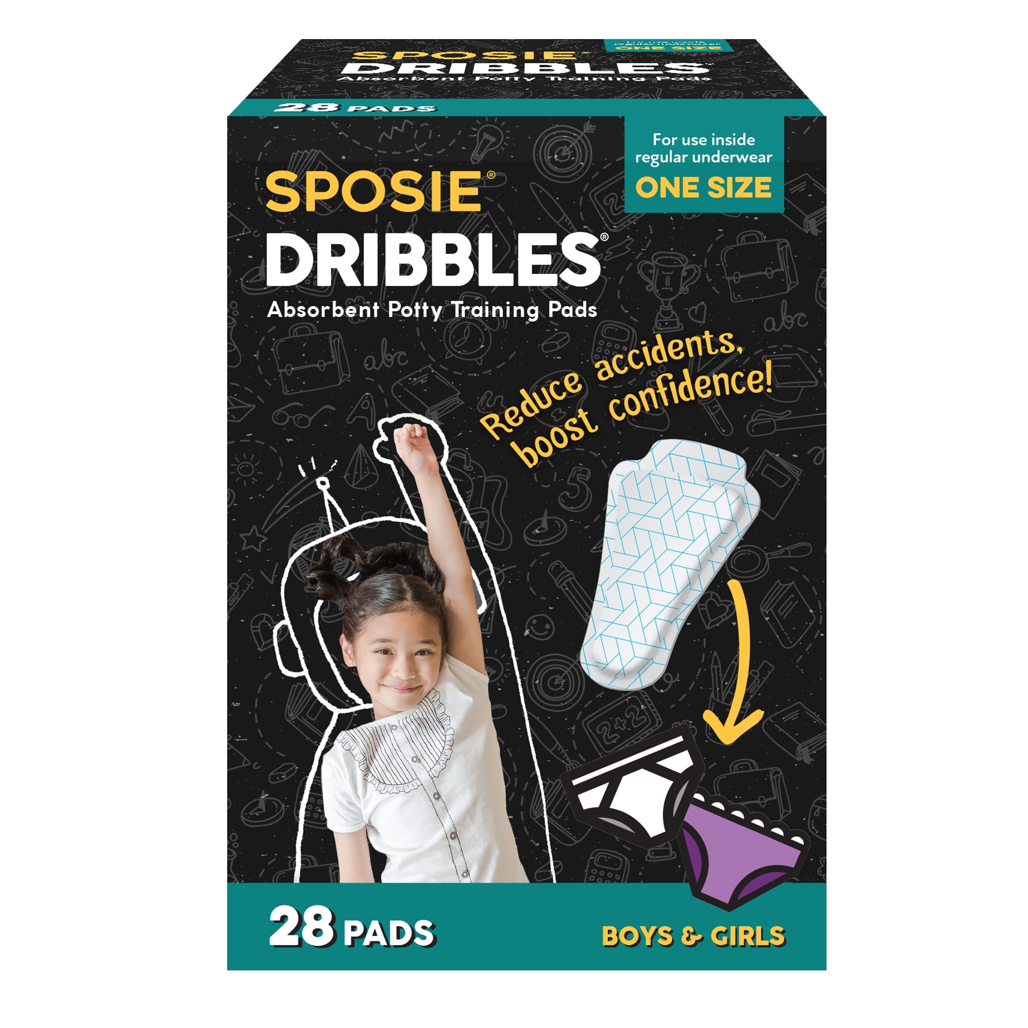 Sposie Dribbles The Viral TikTok Product to Potty Train Faster for Boys and Girls, Mom Approved, Use with Potty Training Seats, Charts, and Stickers, 28 ct.