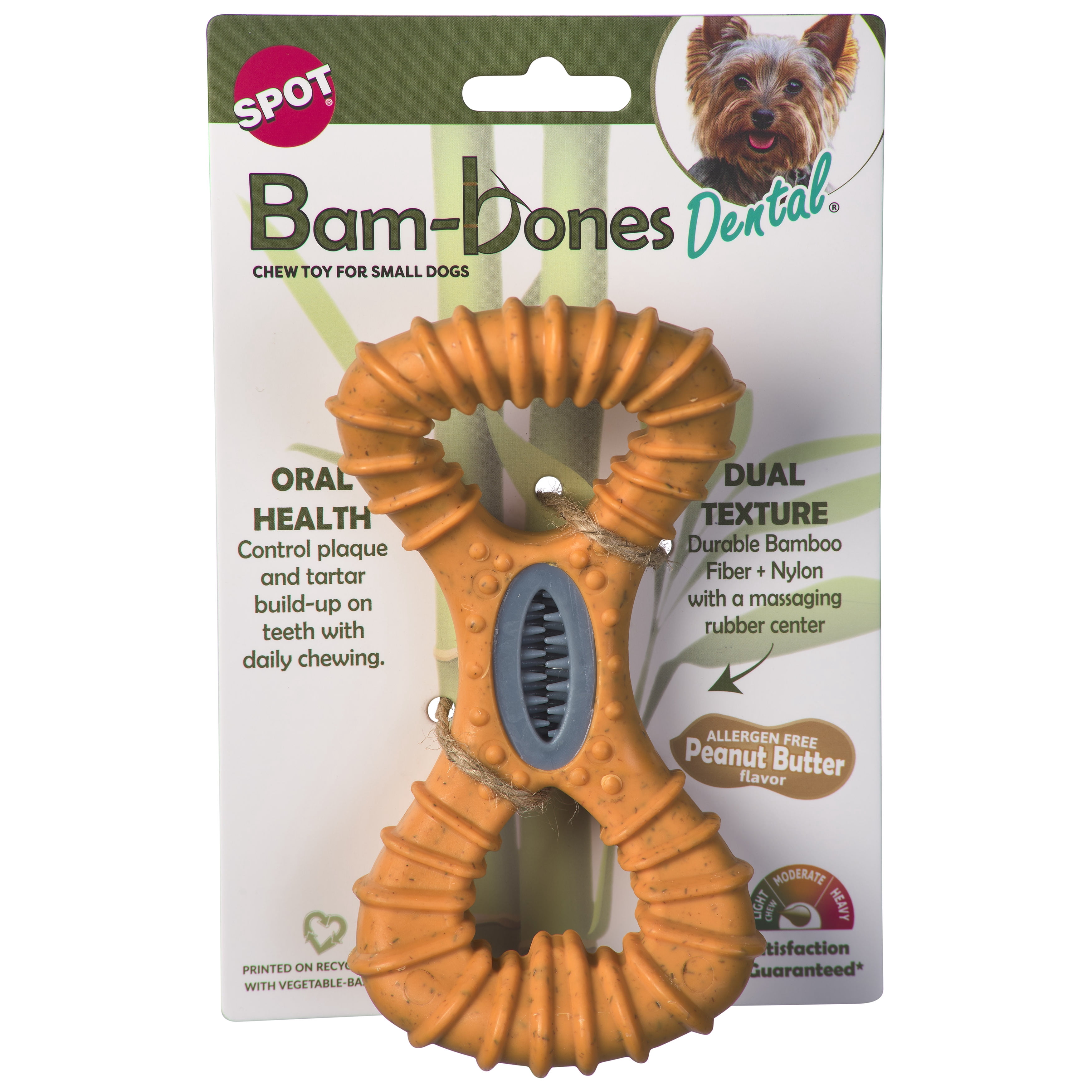 Ethical Spot Bambone Dental Bone Dog Toy - Peanut Butter Flavor Chew For Moderate & Aggressive Chewers - View #7