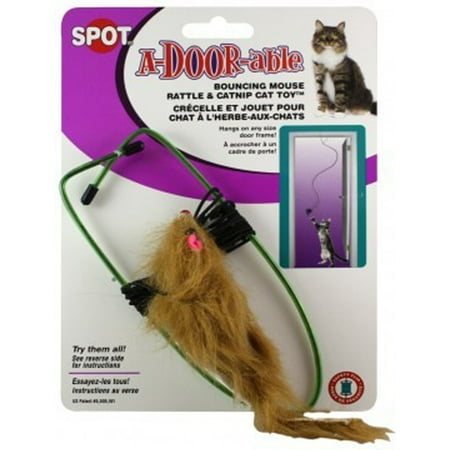 Ethical Pet Spot A-Door-Able Bouncing Mouse Interactive Catnip Cat Toy