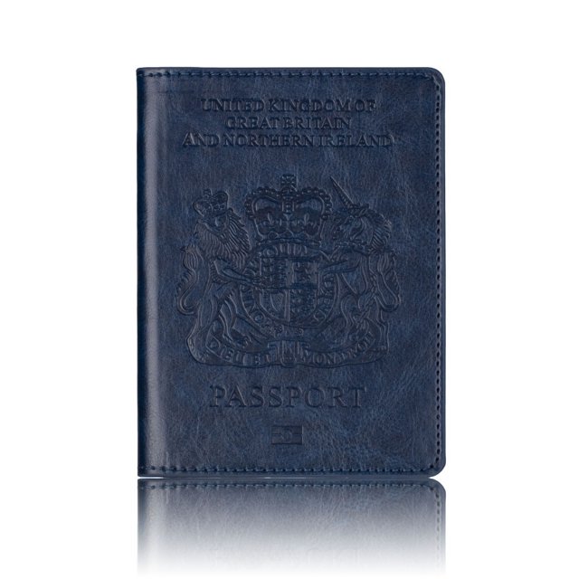 Spot British Case Card Case Oil Edge Passport One Bag Solid Color