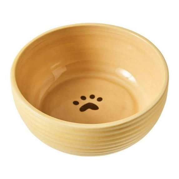 Ethical Pet Products 077234586020 Spot Elegance Dog Bowl - Cream - 7 in.