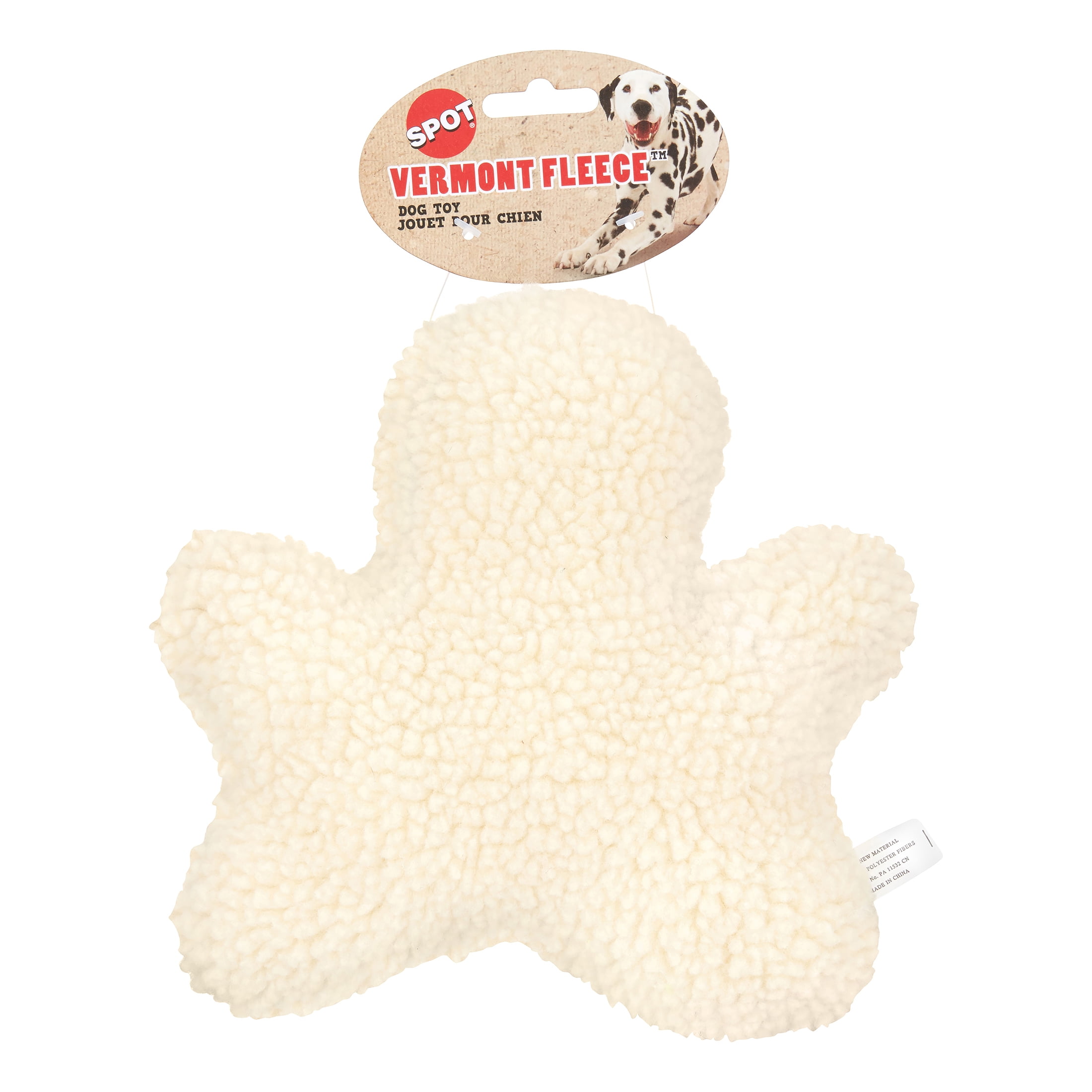 Spot Ethical Products Fleece Chew Man Dog Toy for Aggressive Chewers, Blue