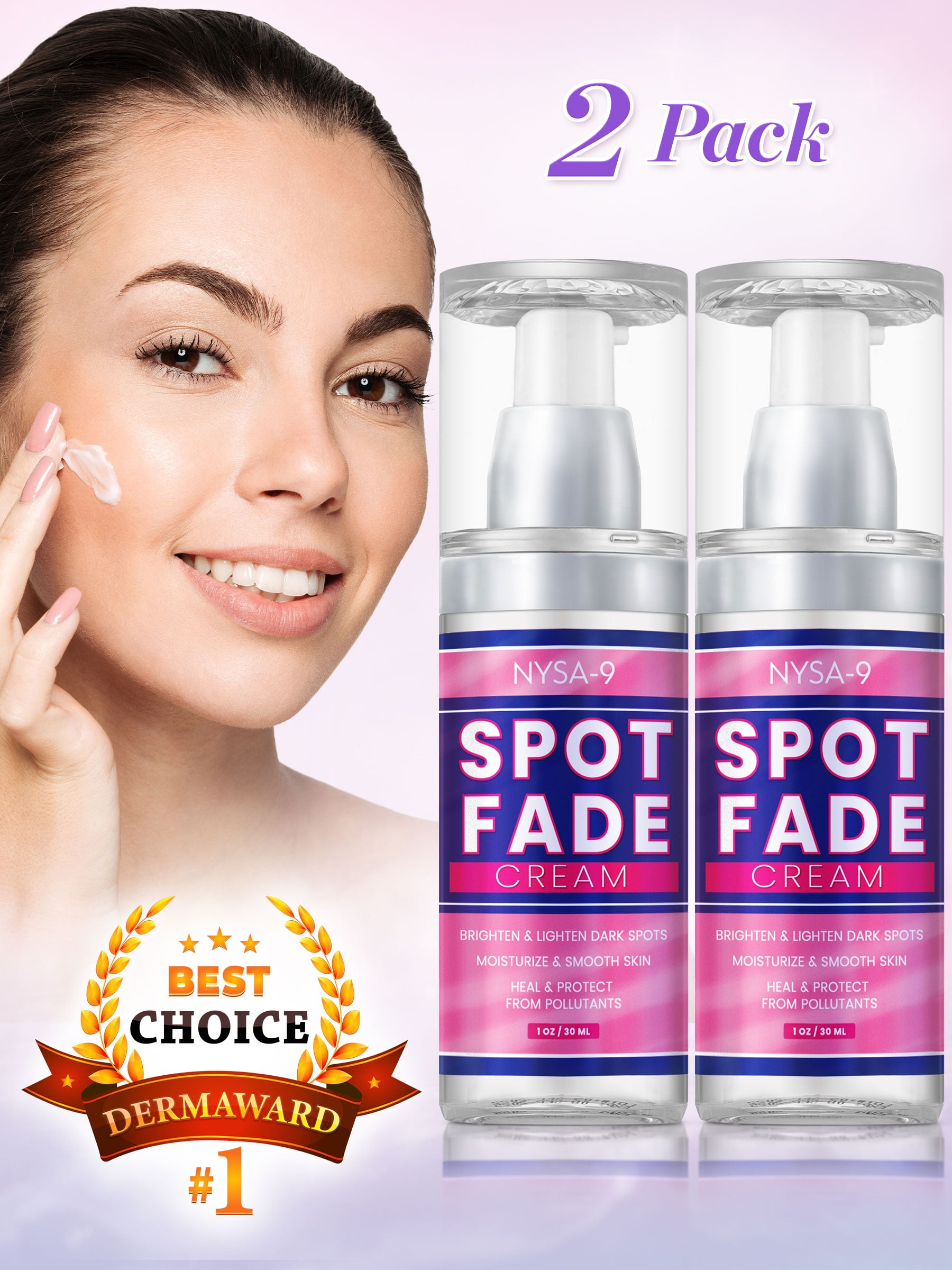 Spot Fade Cream 2 Pack Dark Sun Age Spot Remover for Face