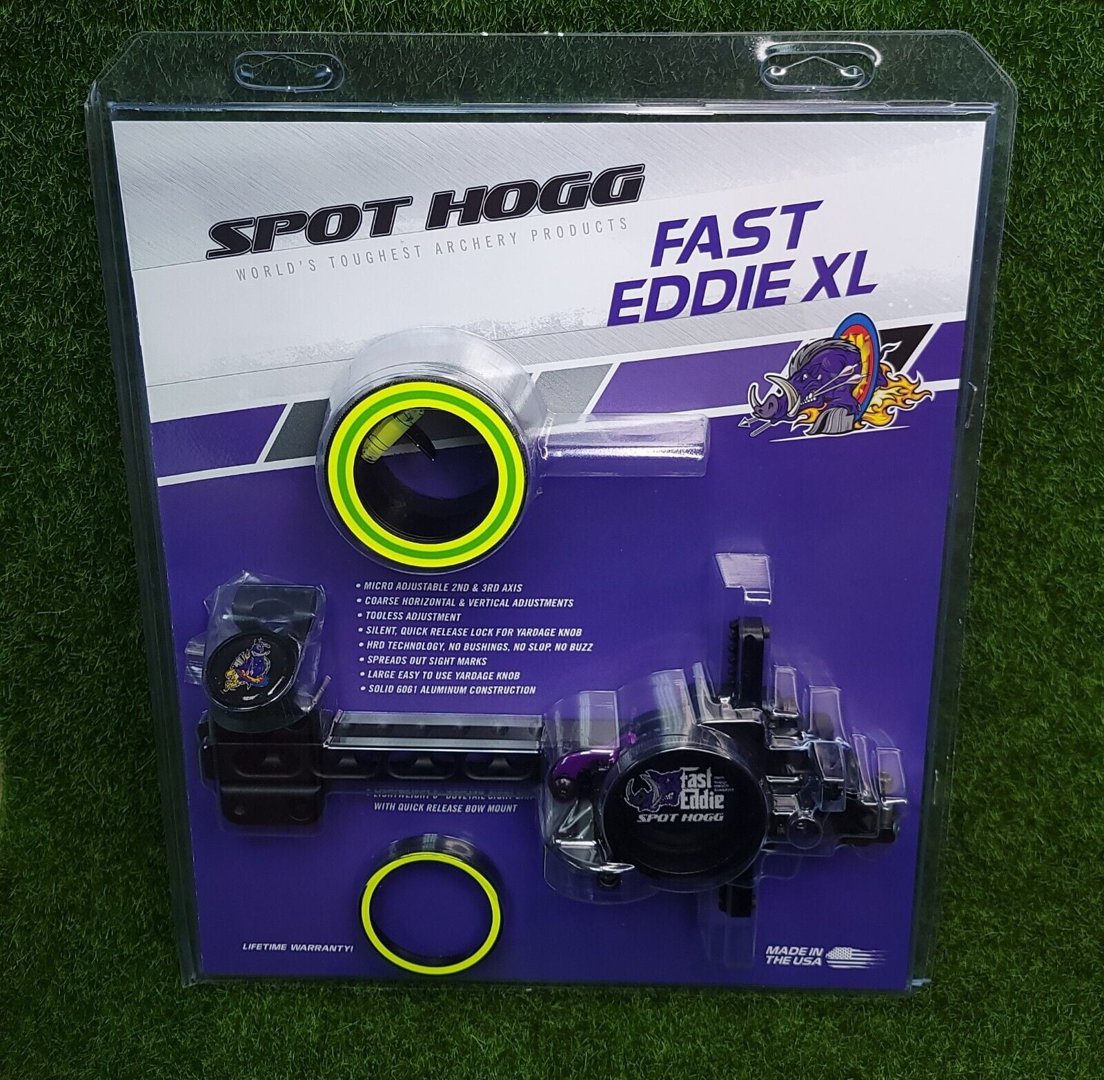 Spot-Hogg Fast Eddie XL Sight Double Pin .010 Right Hand, Black