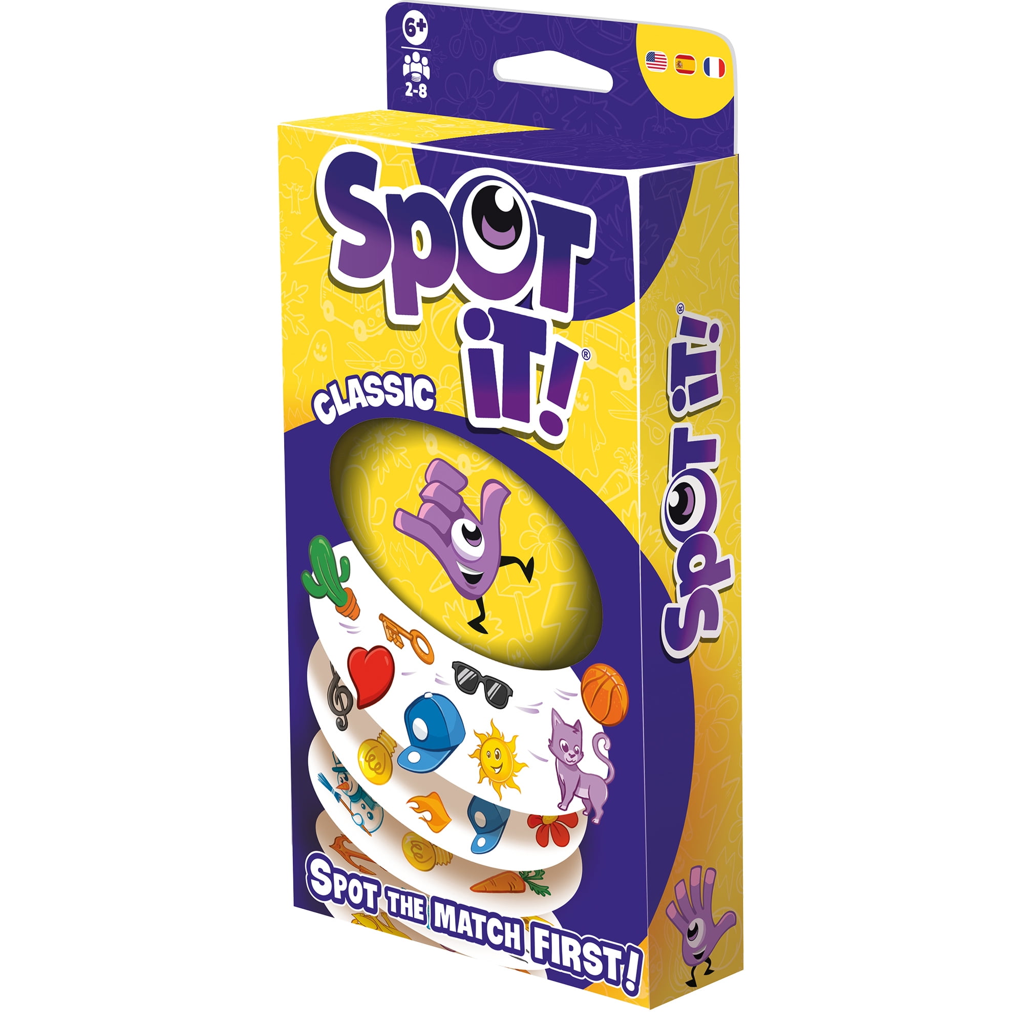 Spot It! Classic Eco Refresh Family Card Game for Ages 6 and up, from Asmodee