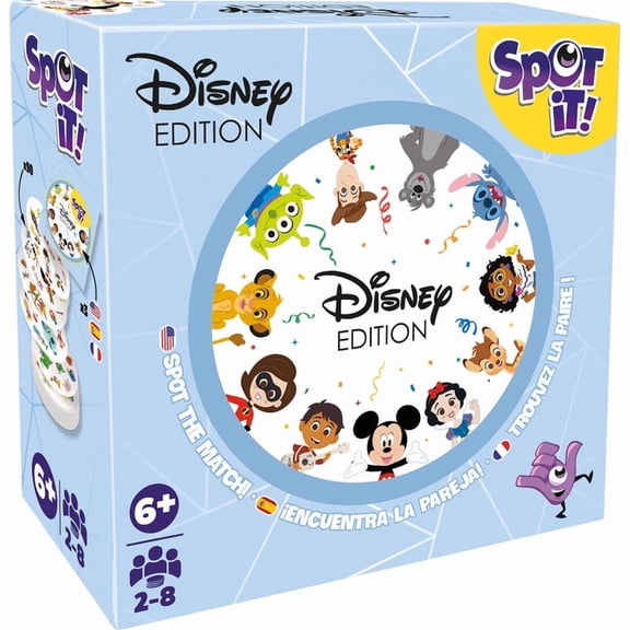 Spot It Disney Refresh Family Card Game for Ages 6+, from Asmodee