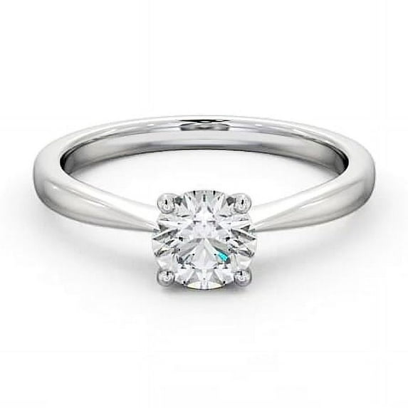 Spot Jewel 1.1 Ct Round Lab Created Diamond Solitaire Ring for Women - 14K White Gold Plated Prong Set Engagement Ring - Bridal Wedding Jewelry - Christmas Gift Option