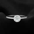 thumbnail image 1 of Spot Jewelry 1.8 Ct Round Cut Diamond Rings - 14K White Gold Plated Rings Gifts - Women's Jewelry Engagement Wedding Halo Silver Rings - Bridal Stacking Anniversary Diamond Ring - Proposal Rings, 1 of 5