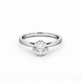 thumbnail image 1 of Spot Jewel 1.8 Ct Round Cut Lab Created Diamond Engagement Ring – 14K White Gold Plated Solitaire Style – Elegant Ring for Women – A Cherished Gift for Her Forever Moments, 1 of 4